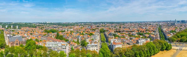 Panorama Bruselu z baziliky Koekelberg v Belgii — Stock fotografie