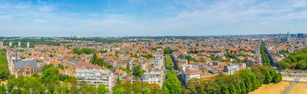 Panorama de Bruselas desde la basílica de Koekelberg en Bélgica — Foto de Stock