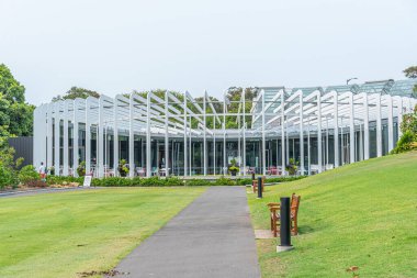 Sidney Botanik Bahçesi, Avustralya 'daki Calyx köşkü.