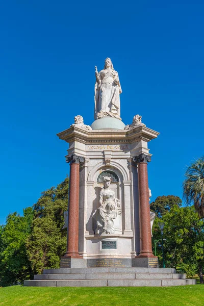 Estatua Reina Victoria Los Jardines Reina Victoria Melbourne Australia — Foto de Stock