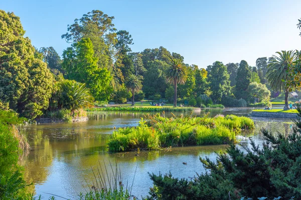 Artificial Pond Royal Botanic Garden Melbourne Australia — Stock Photo, Image