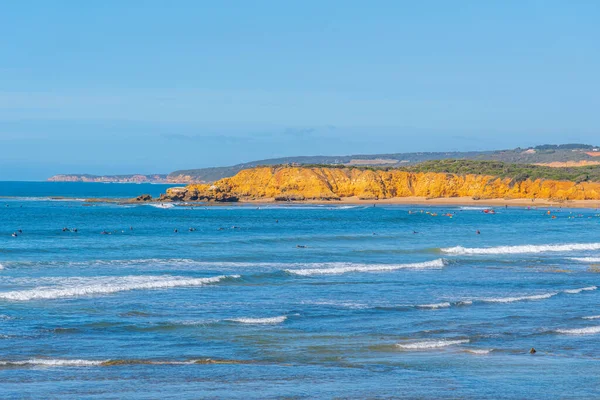 Surfistas Mar Torquay Australia — Foto de Stock