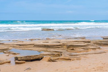 Avustralya Anglesea 'deki Lorne Queenscliff kıyı rezervi.