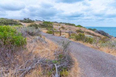 Avustralya 'da Victor Limanı yakınlarındaki Granit adanın manzarası