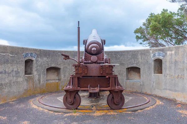 Canhão Battery Hill Port Fairy Austrália — Fotografia de Stock