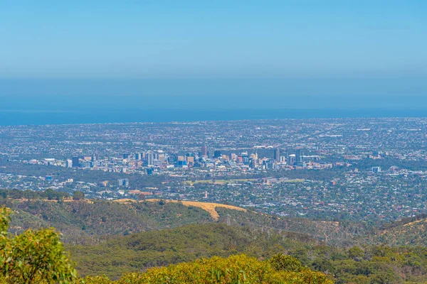 Légi Kilátás Adelaide Mount Lofty Ausztrália — Stock Fotó