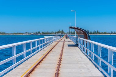 Avustralya 'daki Busselton iskelesinde yaz günü.