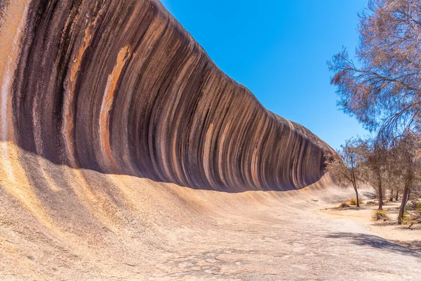 Wave Rock Perto Hyden Austrália — Fotografia de Stock