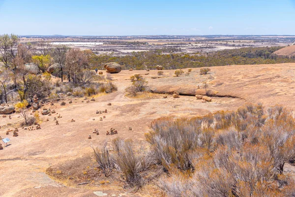 Paisagem Parque Vida Selvagem Wave Rock Austrália — Fotografia de Stock