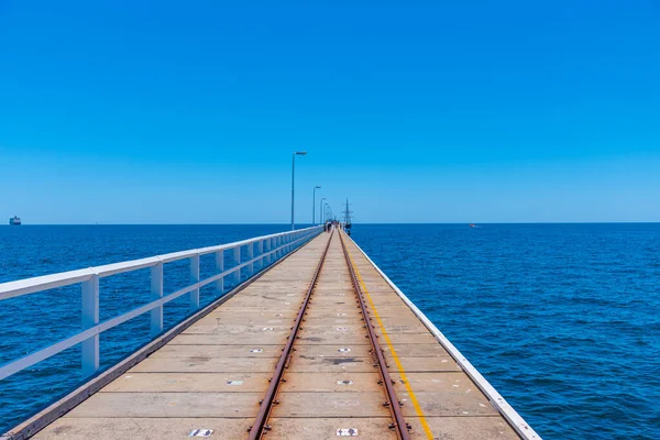 Letni Dzień Busselton Molo Australii — Zdjęcie stockowe