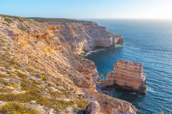 Inselfelsen Und Burgbucht Kalbarri Nationalpark Australien — Stockfoto