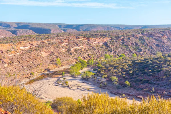 Smyčka Řeky Murchison Národním Parku Kalbarri Austrálii — Stock fotografie