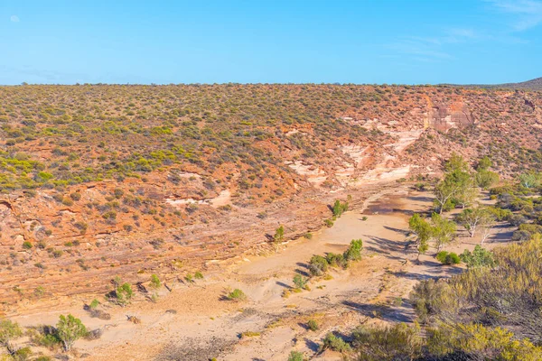 Smyčka Řeky Murchison Národním Parku Kalbarri Austrálii — Stock fotografie