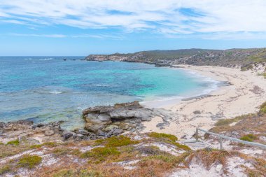 Avustralya 'daki Rottnest Adası' ndaki Strickland Körfezi.