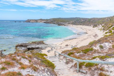 Avustralya 'daki Rottnest Adası' ndaki Strickland Körfezi.