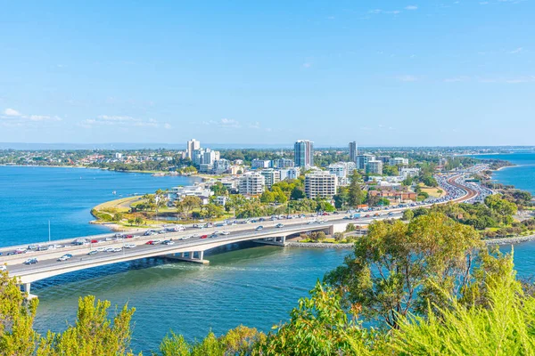 Puente Estrecho Que Lleva South Perth Australia —  Fotos de Stock