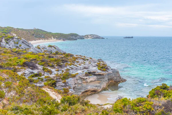 Bahía Marsopas Isla Rottnest Australia — Foto de Stock