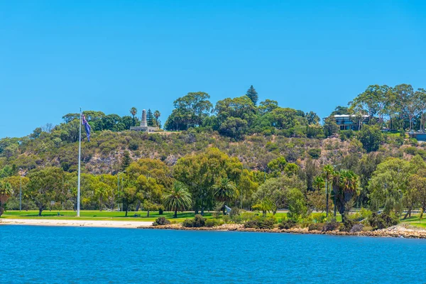 Kings Park Perth Teki Botanik Bahçesi Kuğu Nehrinin Arkasında Avustralya — Stok fotoğraf