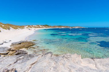 Avustralya 'daki Rottnest Adası' nda Rocky Körfezi.