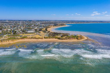 Torquay, Avustralya 'da bir plaj manzarası