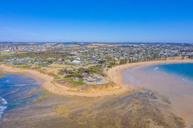 Torquay, Avustralya 'da bir plaj manzarası