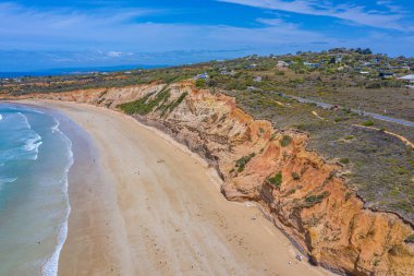 Aerial view of a beach at Anglesea in Australia clipart