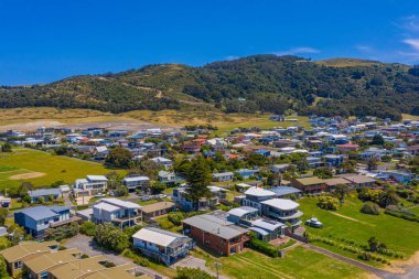 Avustralya 'daki Apollo Körfezi kasabasının Panoraması