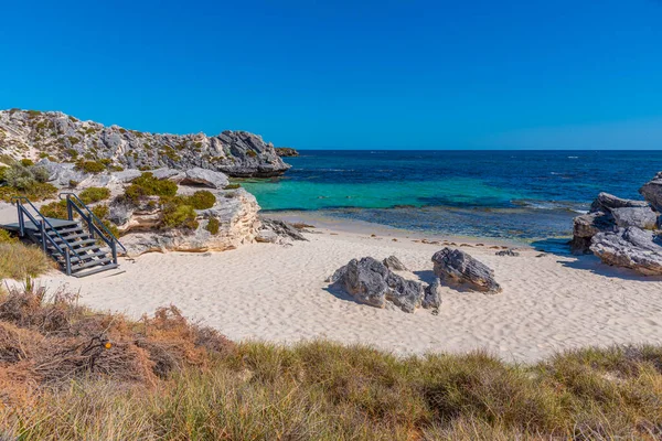 Little parakeet bay at Rottnest island in Australia