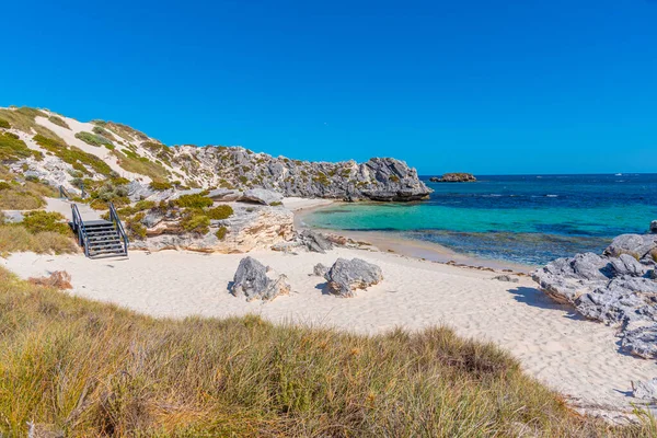 Pequeña Bahía Periquitos Isla Rottnest Australia — Foto de Stock