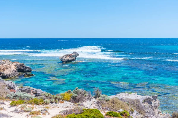 Robuste Küste Der Insel Rottnest Australien — Stockfoto