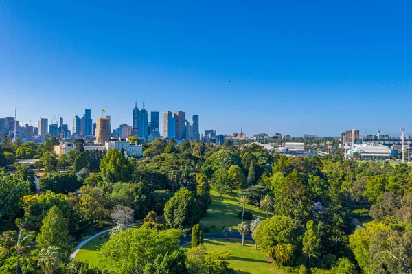 Skyline Melbourne Government House Australia — Stock Photo, Image