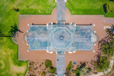 Adelaide, Avustralya 'daki Botanik Bahçesindeki Palm House.