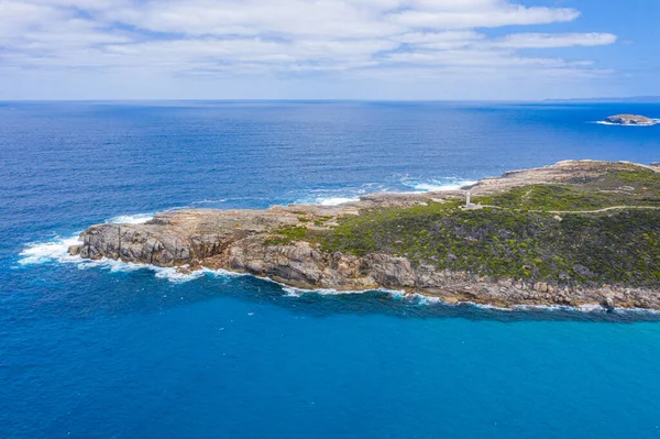 Faro Blanco Parque Nacional Torndirrup Australia — Foto de Stock