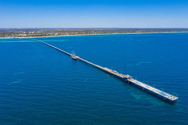 Luftaufnahme Des Bootsstegs Von Busselton Australien — Stockfoto