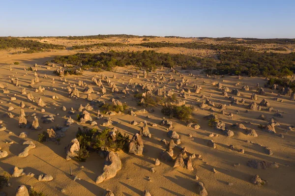 Δύση Πάνω Από Την Έρημο Pinnacles Στην Αυστραλία — Φωτογραφία Αρχείου