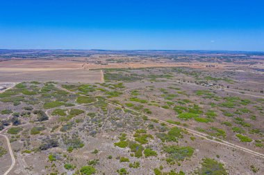 Batı Avustralya 'daki çalılıkların havadan görünüşü