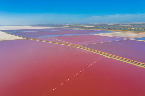 オーストラリアのポート グレゴリーのピンク湖 — ストック写真