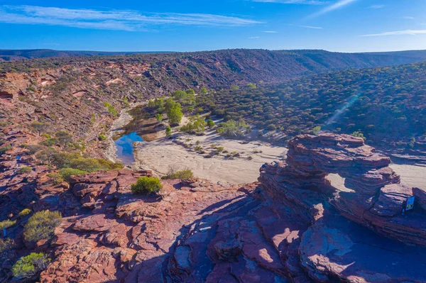 Přírodní Okno Národním Parku Kalbarri Austrálii — Stock fotografie