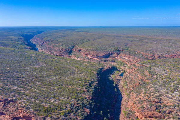 Ohyb Národním Parku Kalbarri Austrálii — Stock fotografie