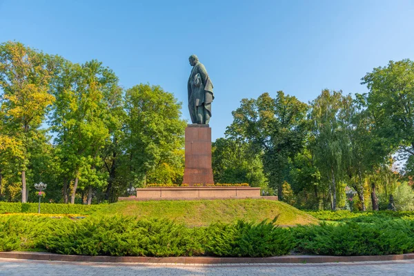Estátua Tara Shevchenko Kiev Ucrânia — Fotografia de Stock
