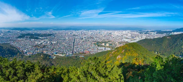 Vista Aérea Daegu Desde Montaña Apsan República Kore — Foto de Stock