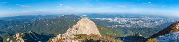 Вид Повітря Сеул Національного Парку Бухансан Республіка Кор — стокове фото