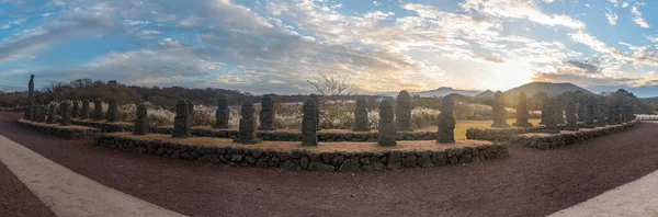 Dol Hareubang Statuen Jeju Steinpark Republik Kore — Stockfoto