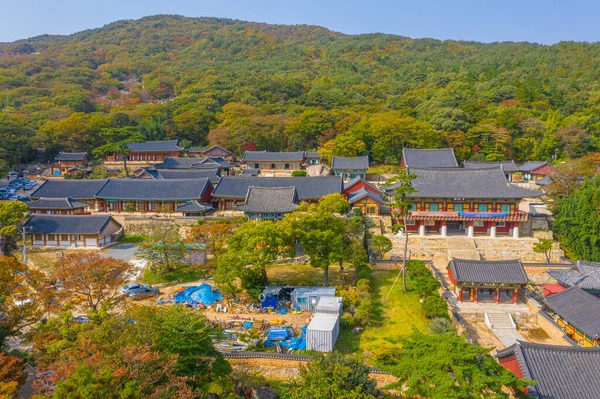 Vista Aérea Templo Beomeosa Busan República Coreia — Fotografia de Stock