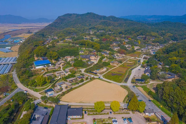 Vista Aérea Yangdong Folk Village República Coreia — Fotografia de Stock