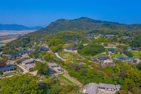 Vista Aérea Yangdong Folk Village República Coreia — Fotografia de Stock