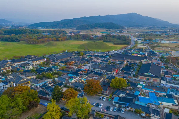 Vista Aérea Cidade Gyeongju República Coreia — Fotografia de Stock