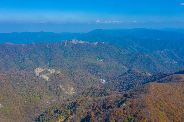 Letecký Pohled Národní Park Naejangsan Korejské Republice — Stock fotografie