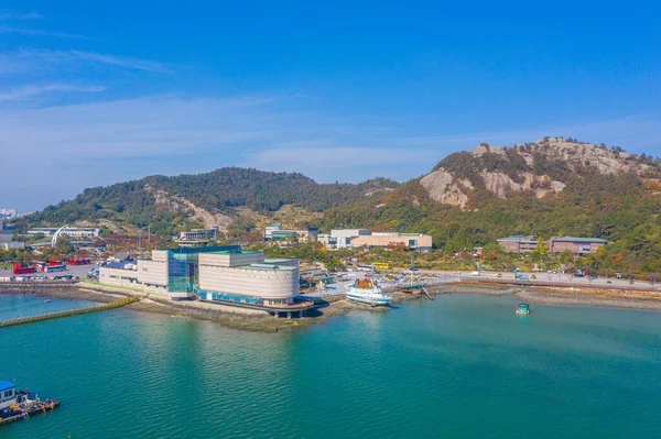 Luchtfoto Van Nationaal Maritiem Museum Mokpo Republiek Korea — Stockfoto