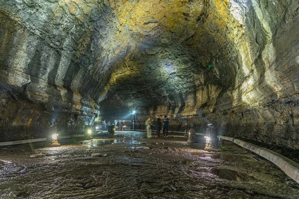 Печера Манжангул Острові Чеджу Корея — стокове фото